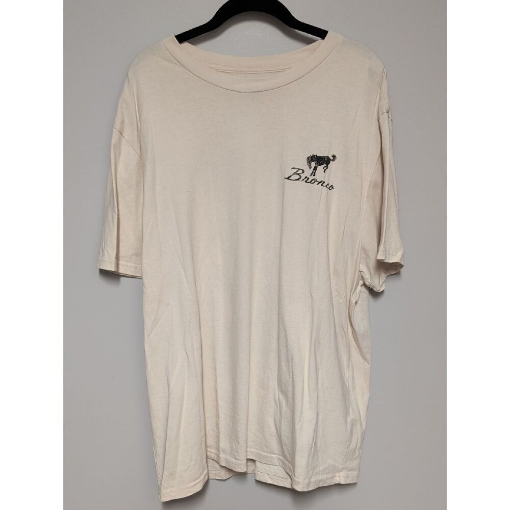Bronco Logo Short-Sleeve Tee in Cream